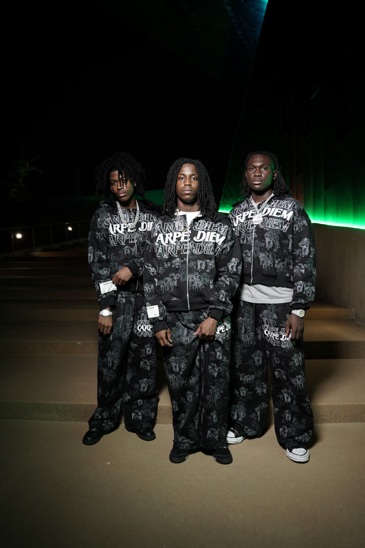 Black “Carper Diem” Oversize set
