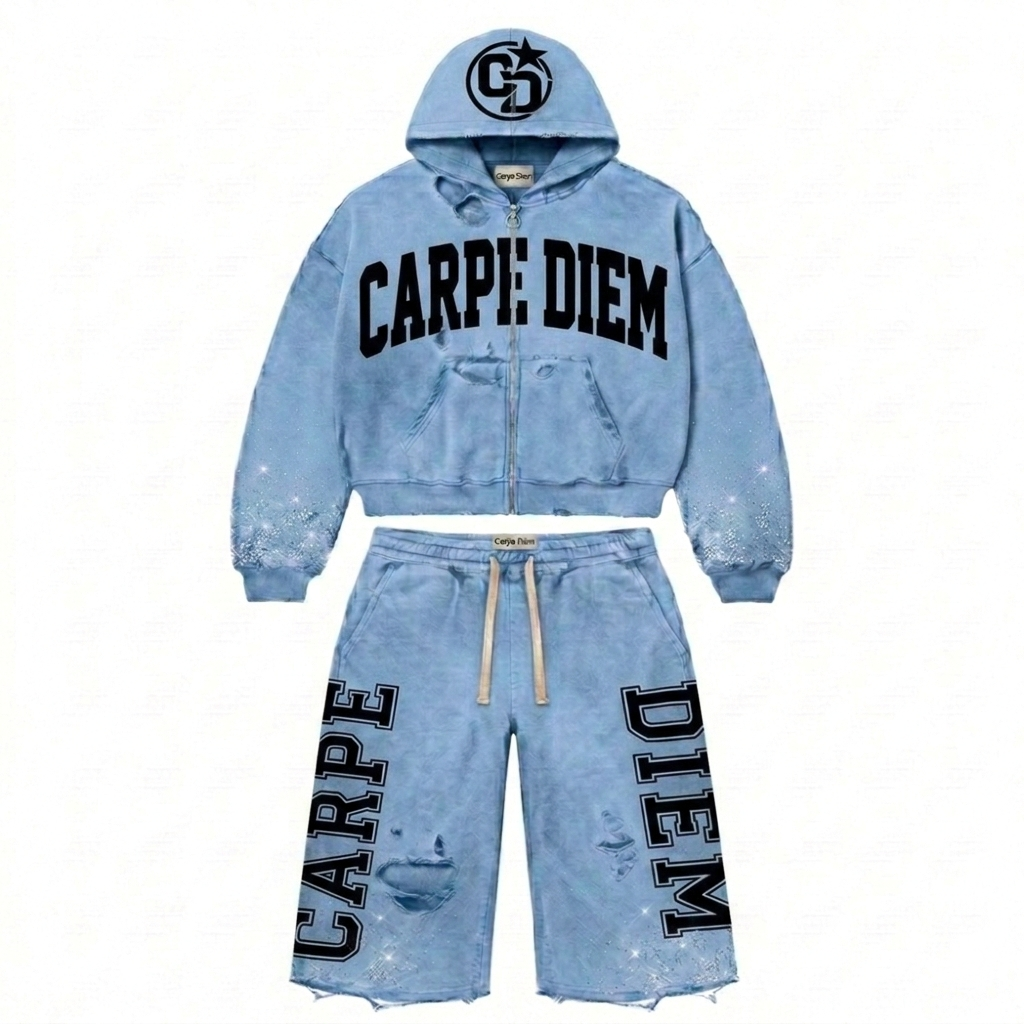 UNC blue & black “Carpe diem” Set